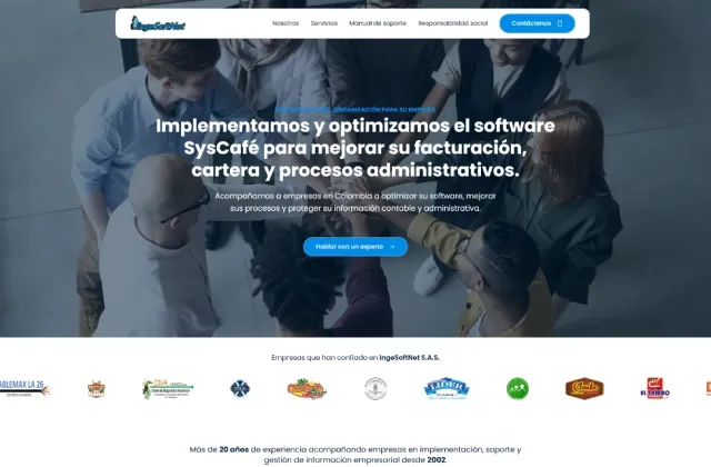 Imagen de Página web de IngeSoftNet