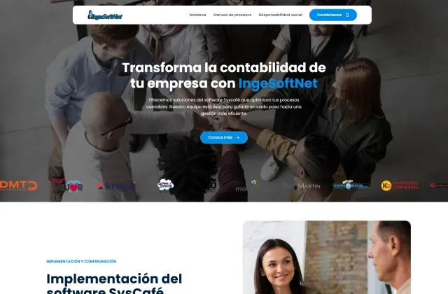 Imagen de Página web de IngeSoftNet